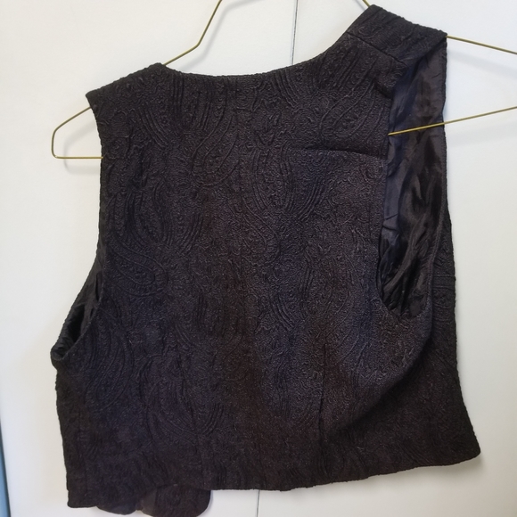 "Limited" Brand Medium Black Paisly Vest - Picture 2 of 4